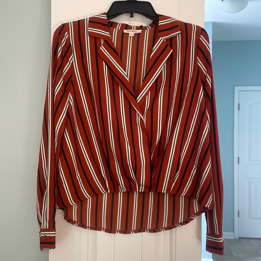 Rebellion M Pinstripe Blouse